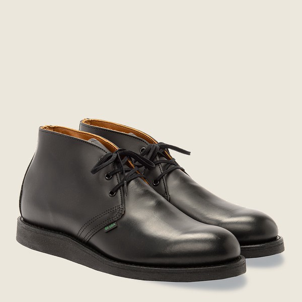 Red Wing Heritage Ayakkabı Erkek - Postman - Chukka Chaparral Deri - Siyah - 65XYPUBEZ